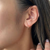 Knife Edge Small Hoops (1/2&quot;)