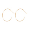 Knife Edge Medium Hoops (1&quot;)