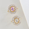 ballerina diamond oval diamond and sapphire rings