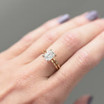 Vera 1.75ct Emerald Cut Moissanite Solitaire Engagement Ring
