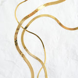 Fine Herringbone Chain Necklace