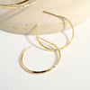 Knife Edge Medium Hoops (1&quot;)