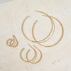 Knife Edge Small Hoops (1/2&quot;)