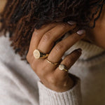 Large Round Signet Ring