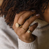 Large Round Signet Ring