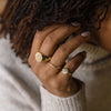 Large Round Signet Ring