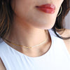 Fine Herringbone Chain Necklace