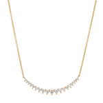 graduated diamond necklace in 14K yellow gold