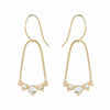 14K Gold Meridian Rose Cut Diamond Earrings