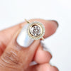 Selena Moissanite Halo Engagement Ring (Size 6.5)