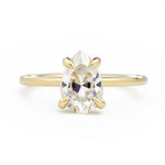 Vera Pear 1.5ct Moissanite Solitaire Engagement Ring in yellow gold