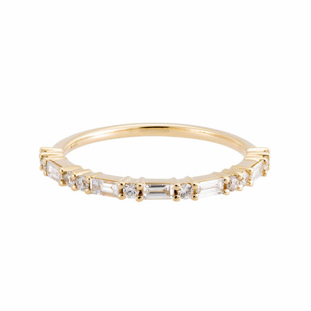 Baguette Straight Diamond Band