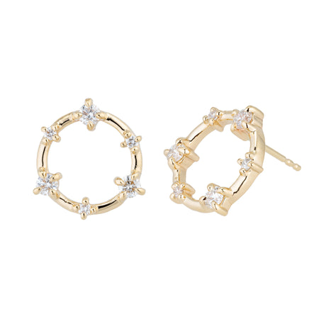 diamond earrings in halo
