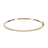 diamond pave bracelet in solid 14K gold