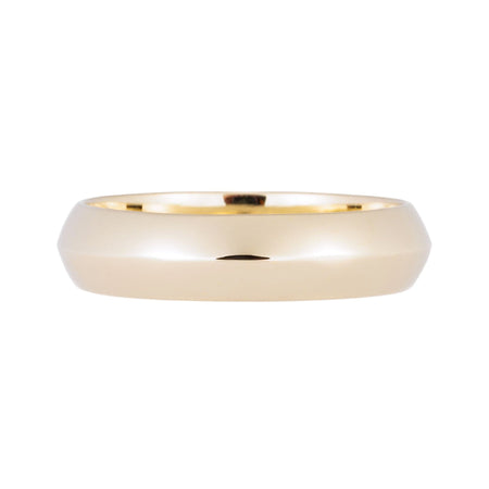 knife edge band for unisex wearer