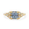 asscher light blue sapphire engagement ring with diamonds
