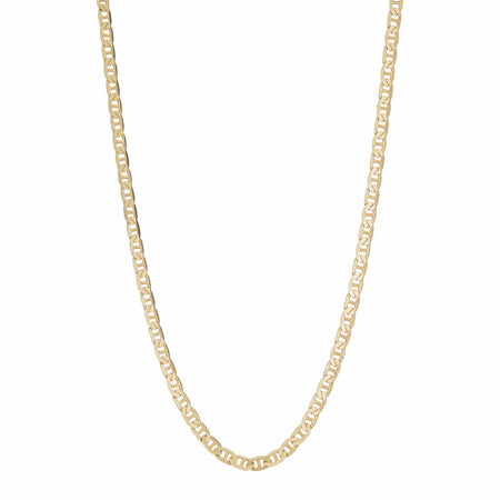 anchor chain unisex great for layering in solid gold
