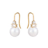 Pearl &amp; Baguette Diamond Earrings